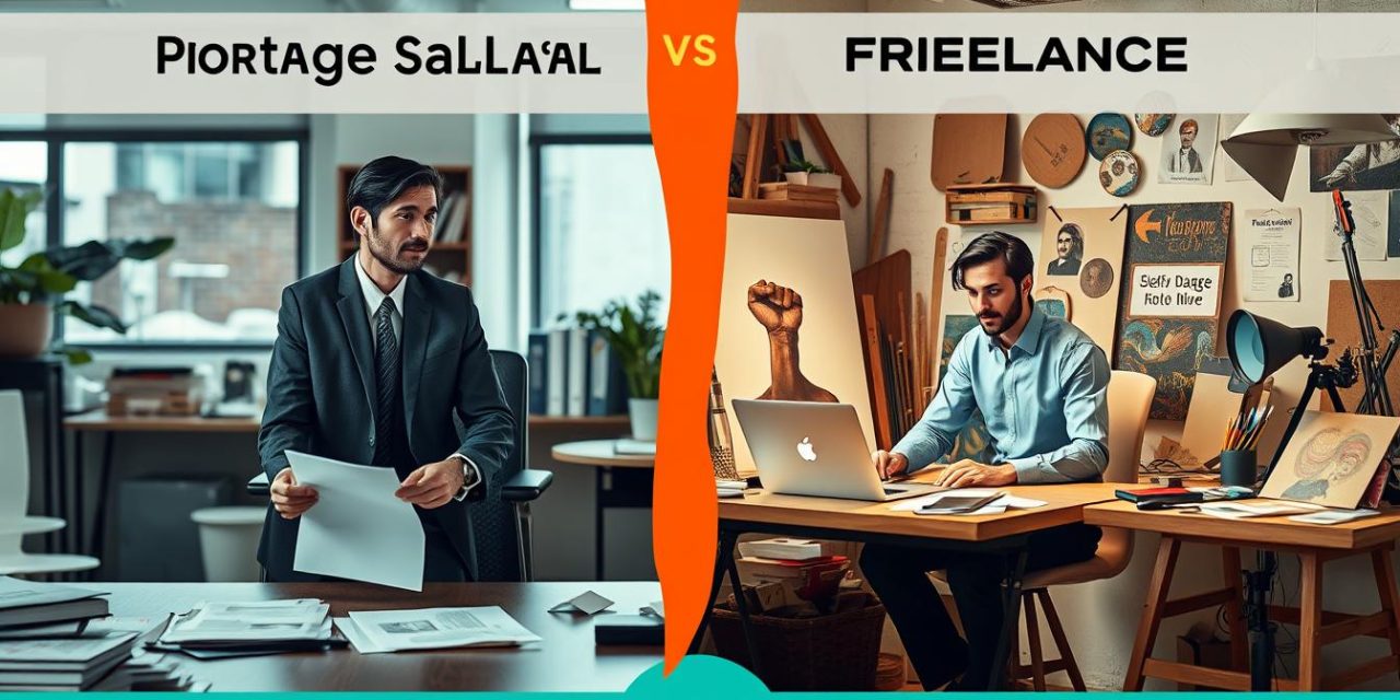 Comparaison entre portage salarial et freelance